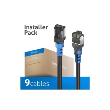 FlexInstall Patchkabel Cat.6A S/FTP 7.5m, 9, Cat.6A, AWG30, InstallerPack, 9 Stk FlexInstall Patchkabel Cat.6A S/FTP 7.5m, 9, Cat.6A, AWG30, InstallerPack, 9 Stk