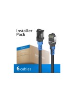 PureLink FlexInstall Câble patch Cat 6A, S/FTP, 150 m, Noir, 30 pièces