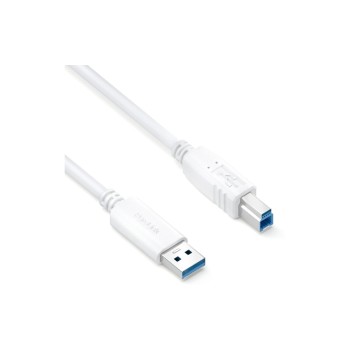 Purelink USB-cable A-B, 3.0m, iSerie, 3.2 Gen1, 3A/5V/15W, white