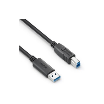 Purelink USB-cable A-B, 0.5m, iSerie, 3.2 Gen1, 3A/5V/15W, black 