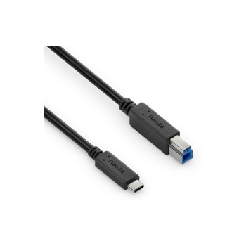 Purelink USB-cable C-B, 2.0m, iSerie, 3.2 Gen1, 3A/5V/15W, black 