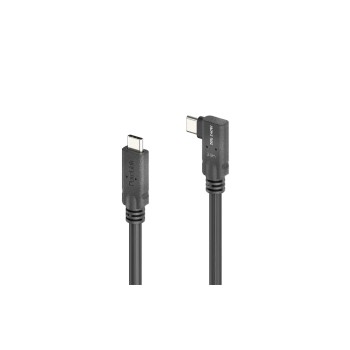 MicroX4 USB4 cable Typ C-C, 2.0m, 90°, L/R, 20Gbps, 240W, USB4 Gen2, Passive MicroX4 USB4 cable Typ C-C, 2.0m, 90°, L/R, 20Gbps, 240W, USB4 Gen2, Passive