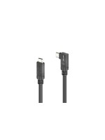 MicroX4 USB3.2 cable C-C, 5.0m, 90°, L/R, 10Gbps, 100W, USB3.2 Gen2, Passive
