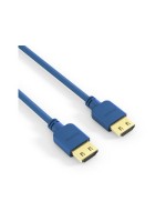 PureInstall, HDMI cable, 0.30m blue, Dünnes, High-Speed with Ethernet HDMI