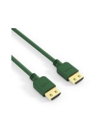 PureInstall, HDMI Kabel, 1.00m grün, Dünnes, High-Speed mit Ethernet HDMI