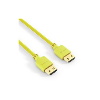 PureInstall, HDMI cable, 1.50m yellow, Dünnes, High-Speed with Ethernet HDMI PureInstall, HDMI cable, 1.50m yellow, Dünnes, High-Speed with Ethernet HDMI