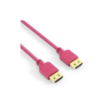 PureInstall, HDMI cable, 1.00m red, Dünnes, High-Speed with Ethernet HDMI PureInstall, HDMI cable, 1.00m red, Dünnes, High-Speed with Ethernet HDMI