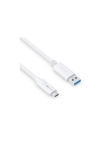 PureLink USB3.1 Gen1 USB-A-C, 1.0m, white, 5Gbps, 3A, iSeries