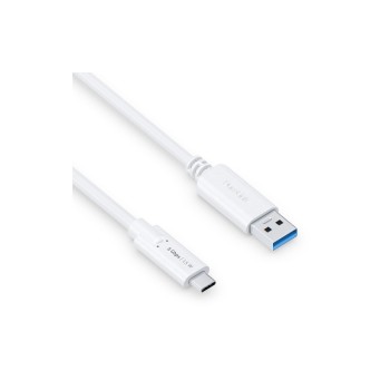 PureLink USB3.1 Gen1 USB-A-C, 50cm, white, 5Gbps, 3A, iSeries