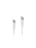 PureLink USB3.1 Gen2 USB-A-A, 0.5m, Weiss, 10Gbps, 3A, iSeries Premium Kabel
