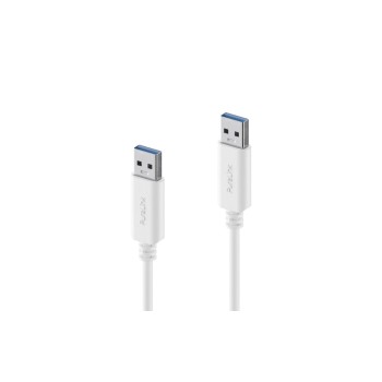 PureLink USB3.1 Gen2 USB-A-A, 0.5m, Weiss, 10Gbps, 3A, iSeries Premium Kabel