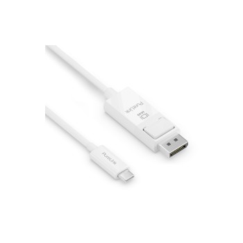 Purelink USB-C auf DP cable, 1m, 4K60Hz, iSerie, Farbe: white Purelink USB-C auf DP cable, 1m, 4K60Hz, iSerie, Farbe: white