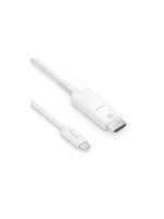 PureLink Câble IS2200-010 USB type C - HDMI, 1 m, Blanc