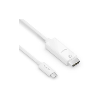 Purelink USB-C auf HDMI cable 1m, 4K60Hz, iSerie, Farbe: white Purelink USB-C auf HDMI cable 1m, 4K60Hz, iSerie, Farbe: white