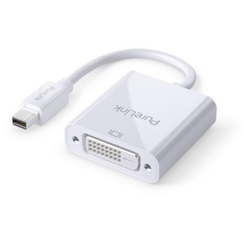 PureLink Mini DisplayPort auf DVI AD, 10cm, 1920x1200, iSerie, Farbe: white PureLink Mini DisplayPort auf DVI AD, 10cm, 1920x1200, iSerie, Farbe: white