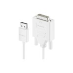 Purelink Displayport auf DVI cable, 1.5m, 1920x1200, iSerie, Farbe: white