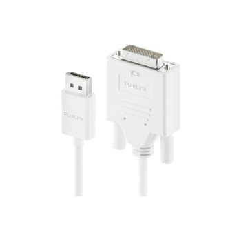 Purelink Displayport auf DVI cable, 3m, 1920x1200, iSerie, Farbe: white Purelink Displayport auf DVI cable, 3m, 1920x1200, iSerie, Farbe: white
