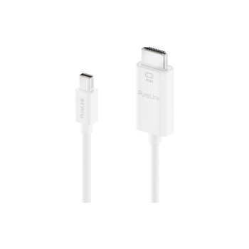 Purelink Mini DP auf HDMI cable, 1.5m, 4k60hz, iSerie, Farbe: white Purelink Mini DP auf HDMI cable, 1.5m, 4k60hz, iSerie, Farbe: white
