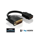 DVI/HDMI 1.3 Portsaver Purelink 0.1m, DVI Stecker auf HDMI Stecker black câble