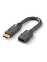 PureLink Aktiver Displayport / HDMI Adapter, 0.10m Portsaver, DP Stecker auf HDMI Buchse