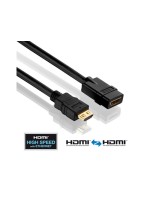 PureInstall, HDMI Verlängerungscable, 1.00m, Beidseitig konfektioniert Premium HDMI DIY