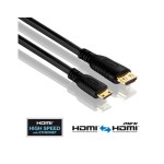 PureInstall, HDMI/MINI HDMI câble, 1.00m, Beidseitig konfektioniert Premium HDMI DIY