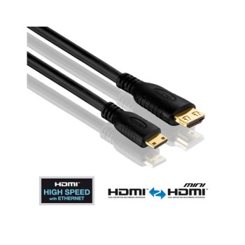 PureInstall, HDMI/MINI HDMI cable, 1.50m, Beidseitig konfektioniert Premium HDMI DIY PureInstall, HDMI/MINI HDMI cable, 1.50m, Beidseitig konfektioniert Premium HDMI DIY