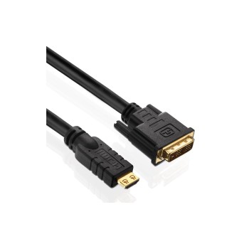 PureInstall, Adaptercâble HDMI/DVI, 1.00m,  1080p, vergoldete Stecker PureInstall, Adaptercâble HDMI/DVI, 1.00m,  1080p, vergoldete Stecker