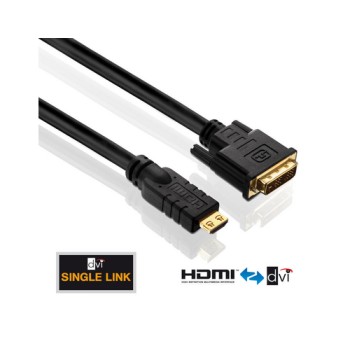 PureInstall, Adaptercable HDMI/DVI, 7.50m,  1080p, vergoldete Stecker PureInstall, Adaptercable HDMI/DVI, 7.50m,  1080p, vergoldete Stecker