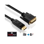 PureInstall, DisplayPort pour DVI câble, 1.0m, Display Port pour DVI