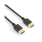 PureInstall, HDMI cable, 2.00m black , Dünnes, High-Speed with Ethernet HDMI