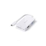 PureLink Multiadaptateur IS240 USB Type-C - HDMI/DVI/VGA, blanc