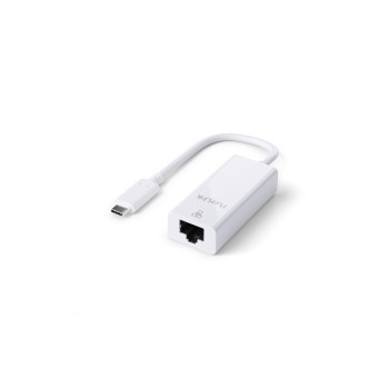 PureLink Premium Netzwerkadapter USB-C, USB-C zu RJ45, 10cm, 1Gbps, Weiss