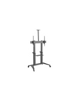PureMounts PDS-0012C Display Trolley, Schwarz, 70-120, bis 140Kg, bis 1000x600