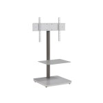 PureMounts PM-204 TV Standfuss, blanc, Schwenkbar, bis 30Kg