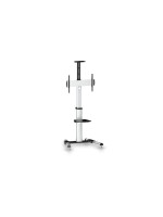 PureMounts Trolley TV PMP PDS-0001C Noir/Argenté