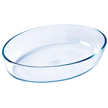 Pyrex Plat à gratin 21 x 13 cm Ovale, Transparent