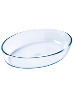 Pyrex Plat à gratin 25 x 17 cm Ovale, Transparent