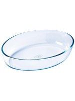 Pyrex Plat à gratin 35 x 24 cm Ovale, Transparent