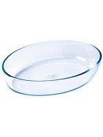 Pyrex Plat à gratin 39 x 27 cm Ovale, Transparent