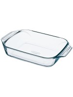 Pyrex Plat à gratin 30 x 20 cm Angulaire, Transparent