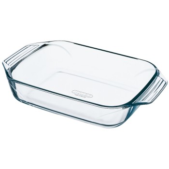 Pyrex Plat à gratin 30 x 20 cm Angulaire, Transparent