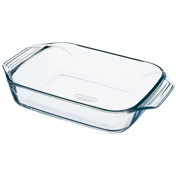 Pyrex Plat à gratin 35 x 23 cm Angulaire, Transparent