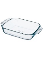 Pyrex Plat à gratin 39 x 25 cm Angulaire, Transparent