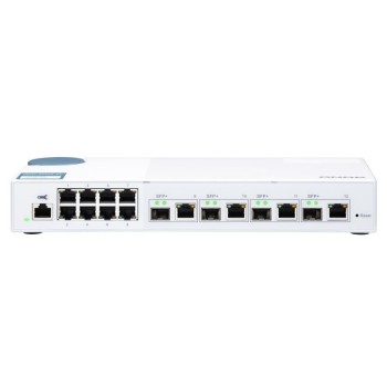 QNAP QSW-M408-4C, Switch 8-Port 1GbE, 4-Port 10GbE SFP+/RJ-45