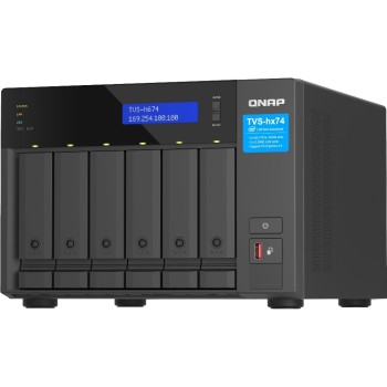 QNAP NAS TVS-h674-i3-16G, 6-bay, Intel Core i3-12100 4 cores 3.3GHz, 16GB QNAP NAS TVS-h674-i3-16G, 6-bay, Intel Core i3-12100 4 cores 3.3GHz, 16GB