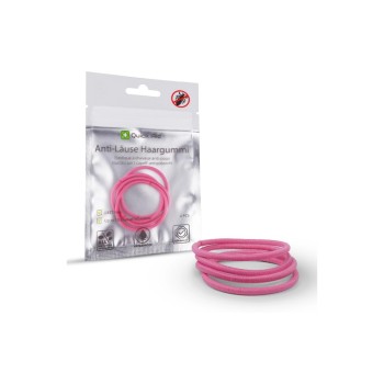 Anti-Läuse Haargummi pink, 4 Stück