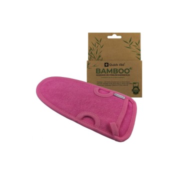 Quick Aid Gant de massage et d'exfoliation 12 x 22 cm, rose