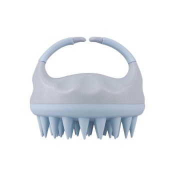 Quick Aid Brosse de massage et de soin en paille de blé Bleu