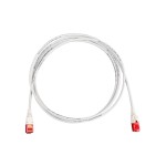 R&M Câble patch thinLine Cat 6A, U/UTP, 0.5 m, Gris
